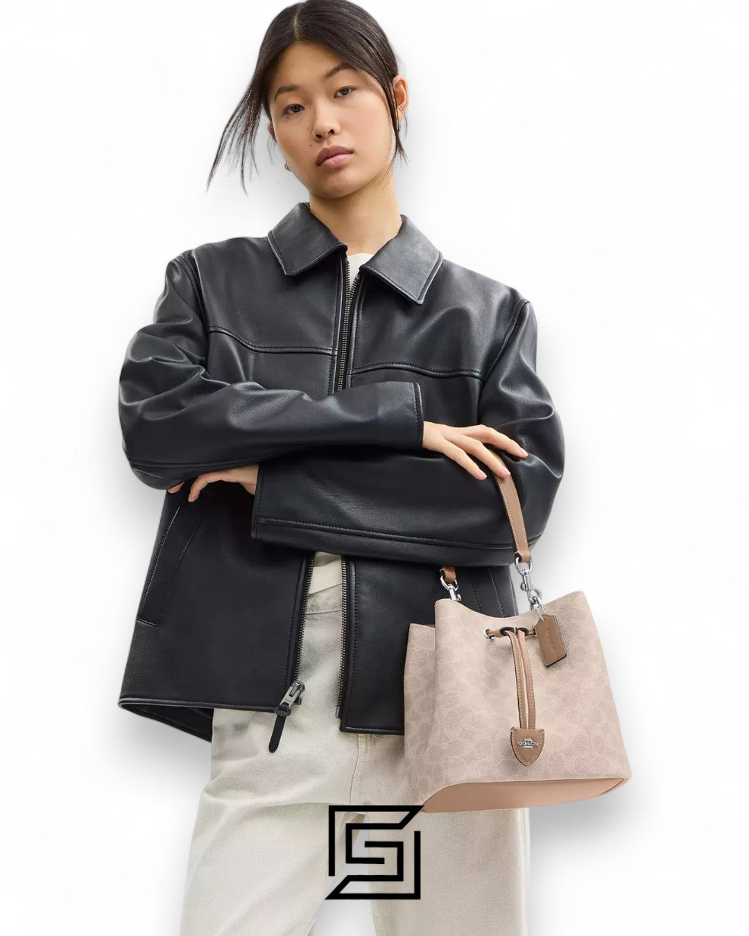 Coach Rowan Bucket Bag In Signature Canvas Cream – Style No. CBH07