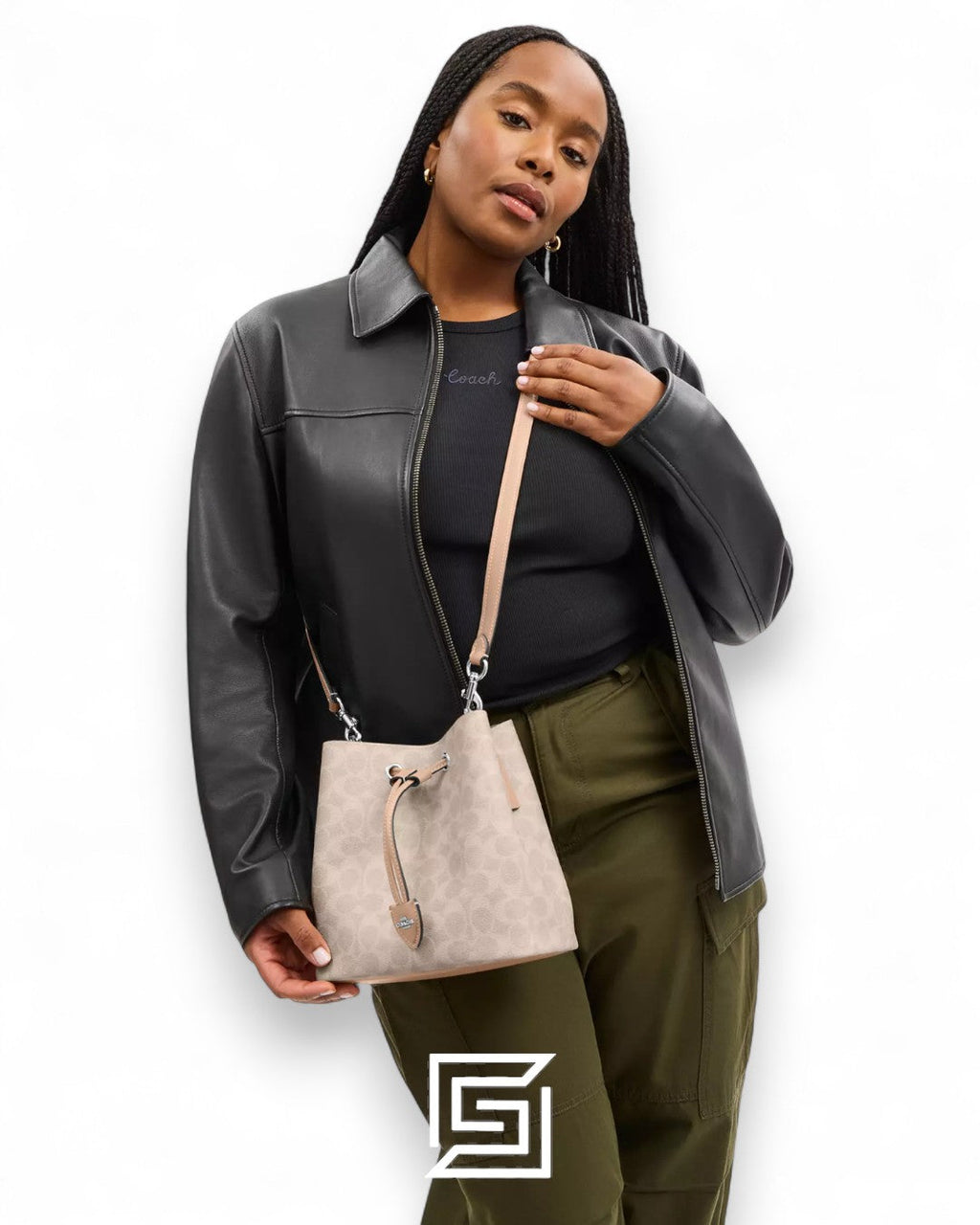 Coach Rowan Bucket Bag In Signature Canvas Cream – Style No. CBH07