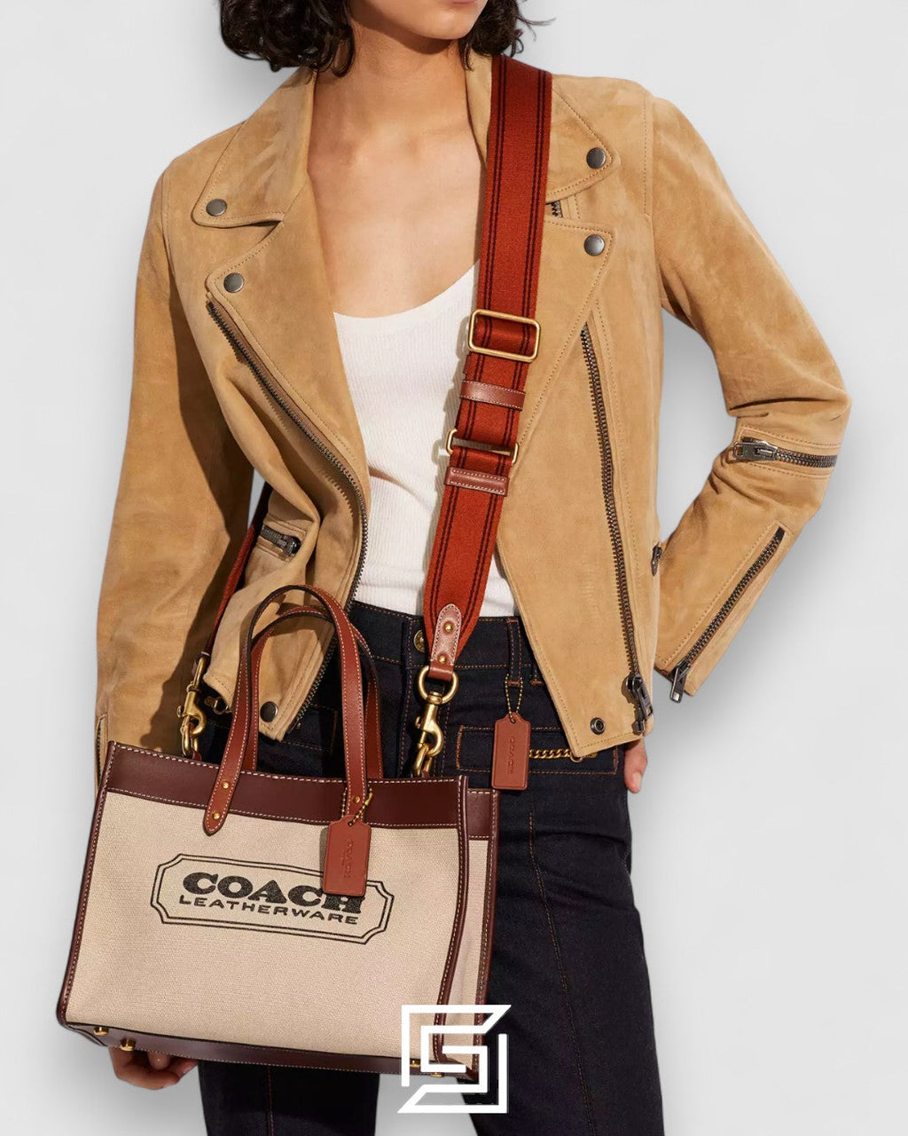Coach Field Tote 30 With Coach Badge – Style No. C8459