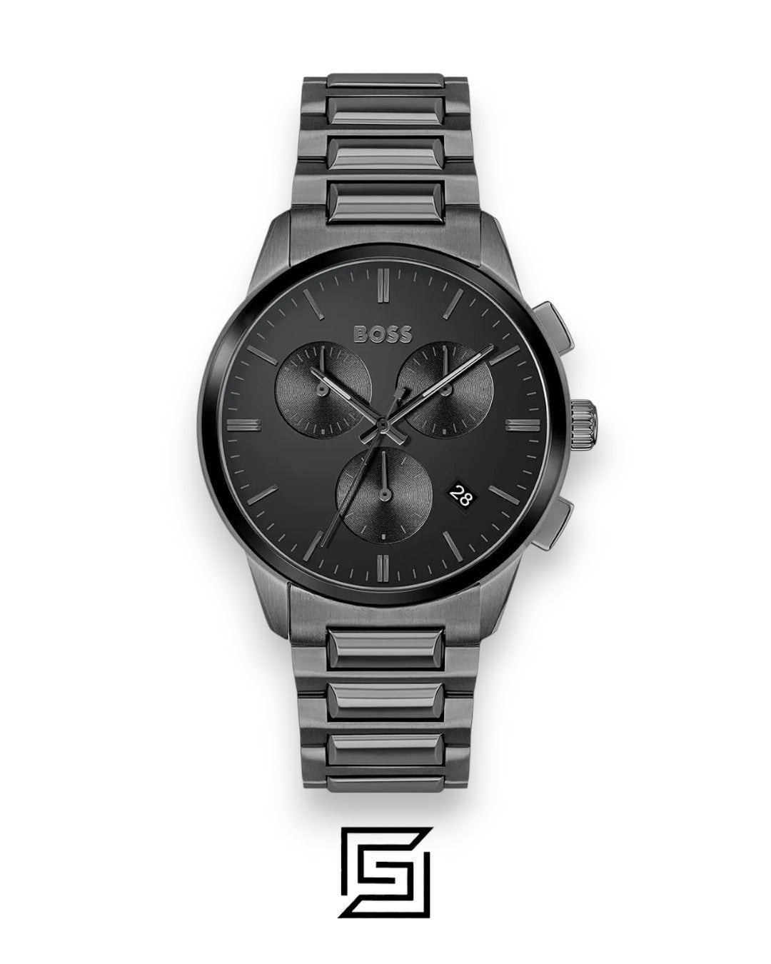 Boss 1513929 Men's Chronograph Grey Stainless Steel Watch