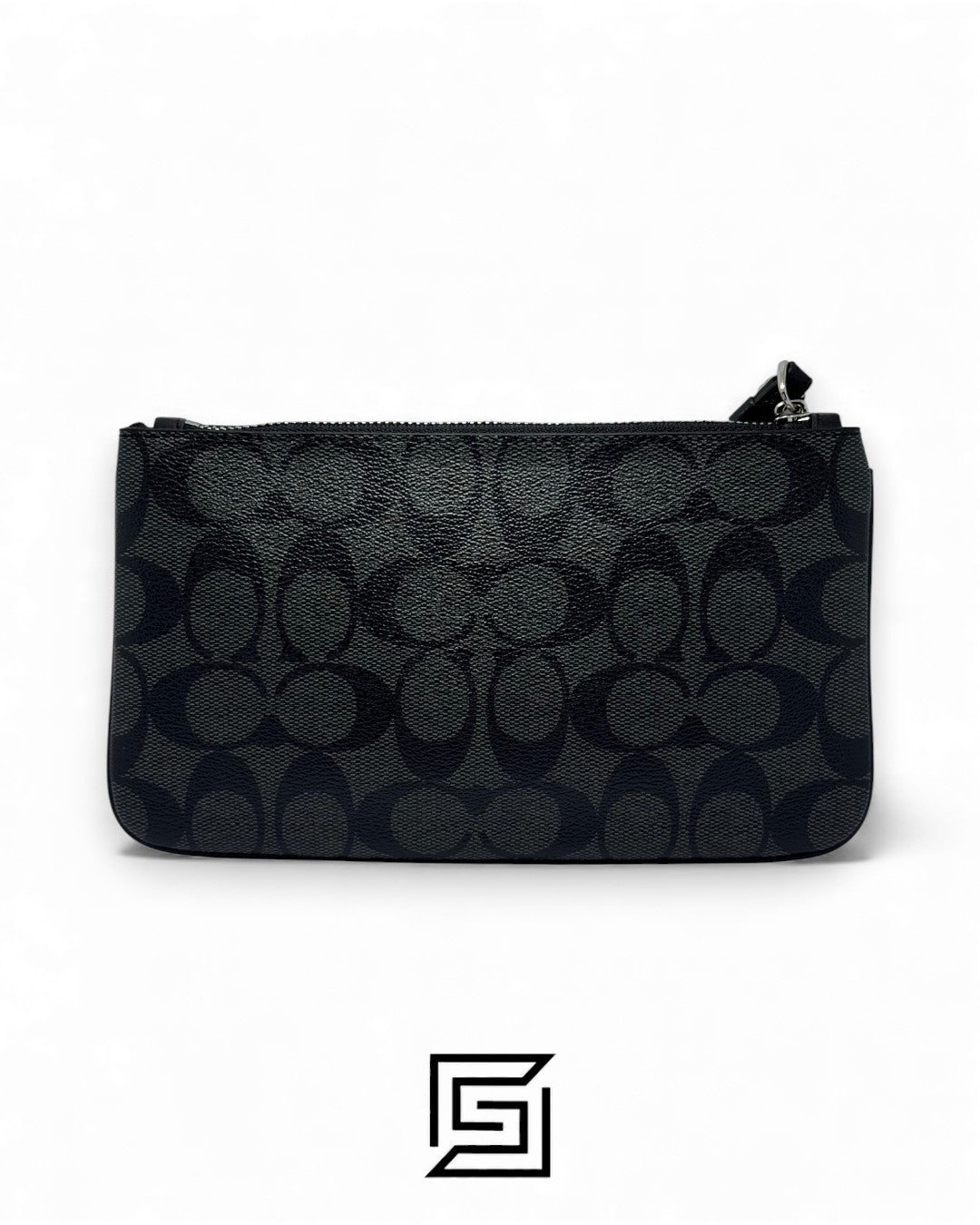 Coach Large Wristlet In Signature CanvasGrey Style No. F58695