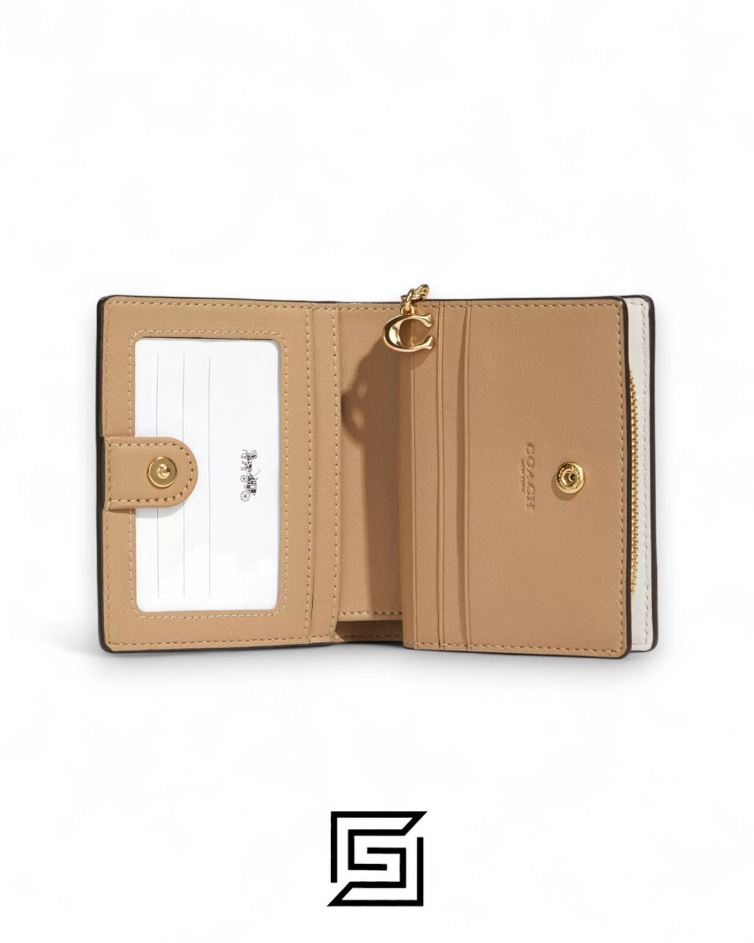 Coach Snap Wallet In Signature Canvas With Mystical Floral Print Style No. C8704