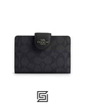 Coach Medium Corner Zip Wallet In Signature Canvas Grey Style No. C0082