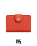 Coach Medium Corner Zip Wallet Orange Style No. C6390