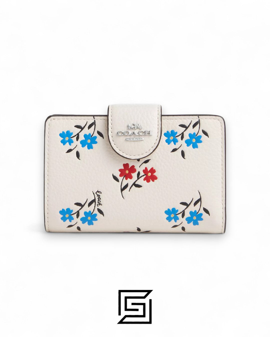 Coach Medium Corner Zip Wallet in Floral Print – Style No. CT978