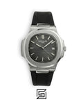 Patek Philippe Nautilus – Grey Dial – Black Rubber Strap – Japanese Automatic