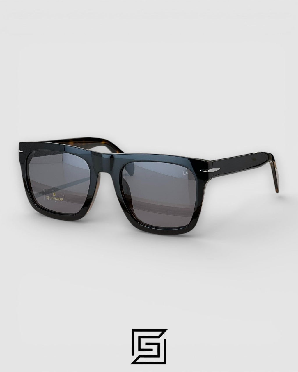 DB7000/إطار أسود وتايغر مسطّح مع عدسات سوداء