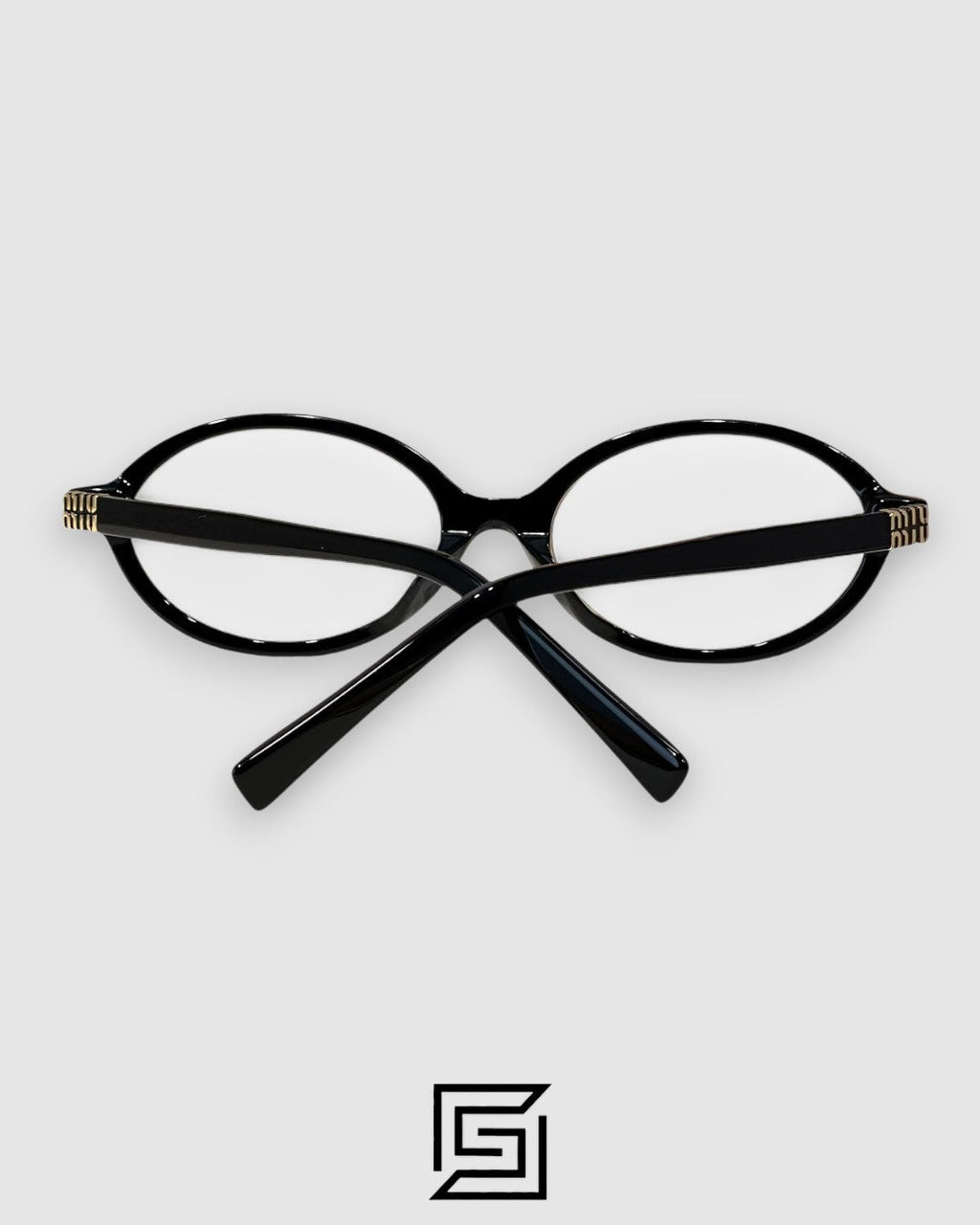 Miu Miu SMU04Z Black Frame Gold LogoOptical Glasses