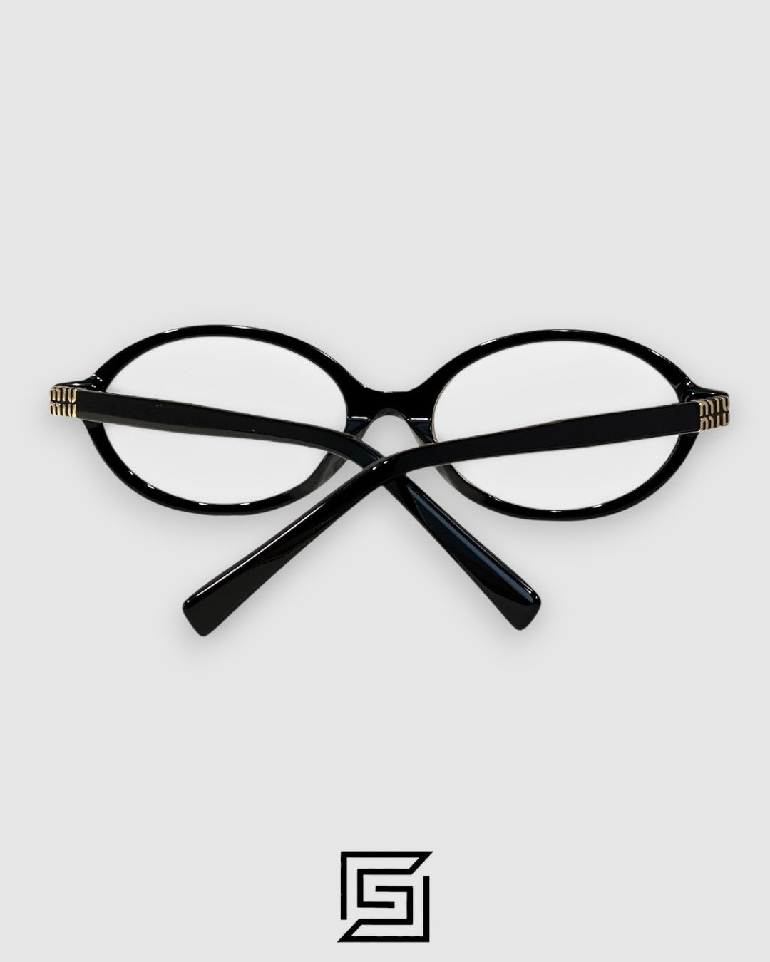 Miu Miu SMU04Z Black Frame Gold LogoOptical Glasses