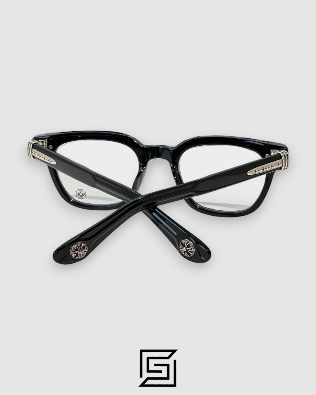 إطار Chrome Hearts DRIPPIN الأسود