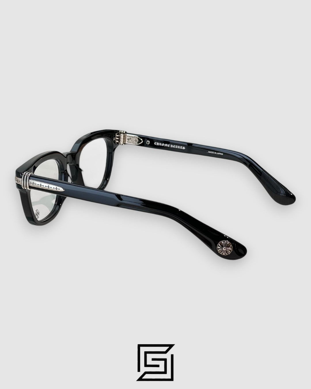 إطار Chrome Hearts DRIPPIN الأسود
