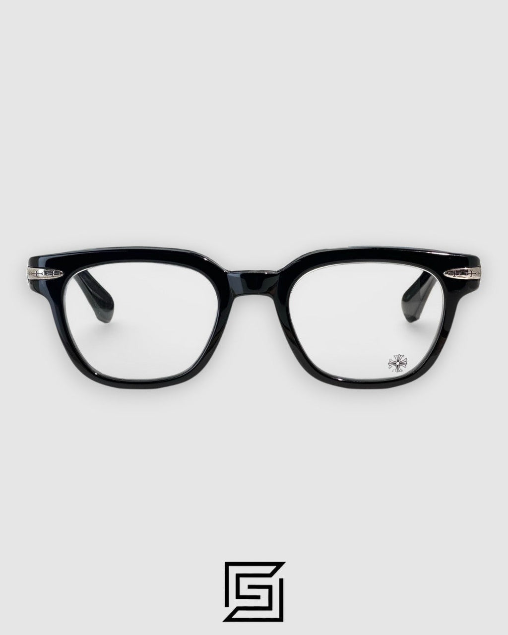 إطار Chrome Hearts DRIPPIN الأسود