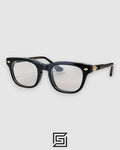 Chrome Hearts BAGGINS Black Frame Gold Metal  Optics