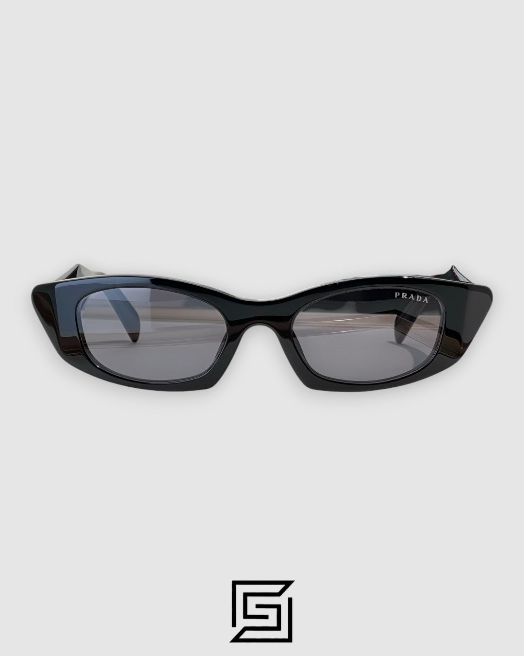 Prada PRB16S عدسات سوداء إطار أسود