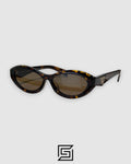 Prada SPR 26Z Brown Lenses Tiger Brown Frame