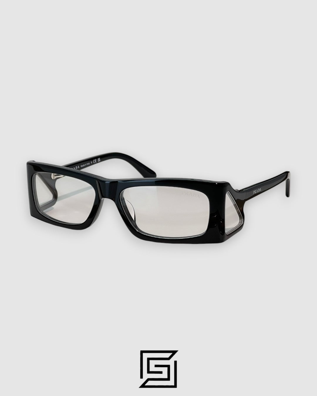 Prada SPR03 Black Frame - Lenses Rectangular