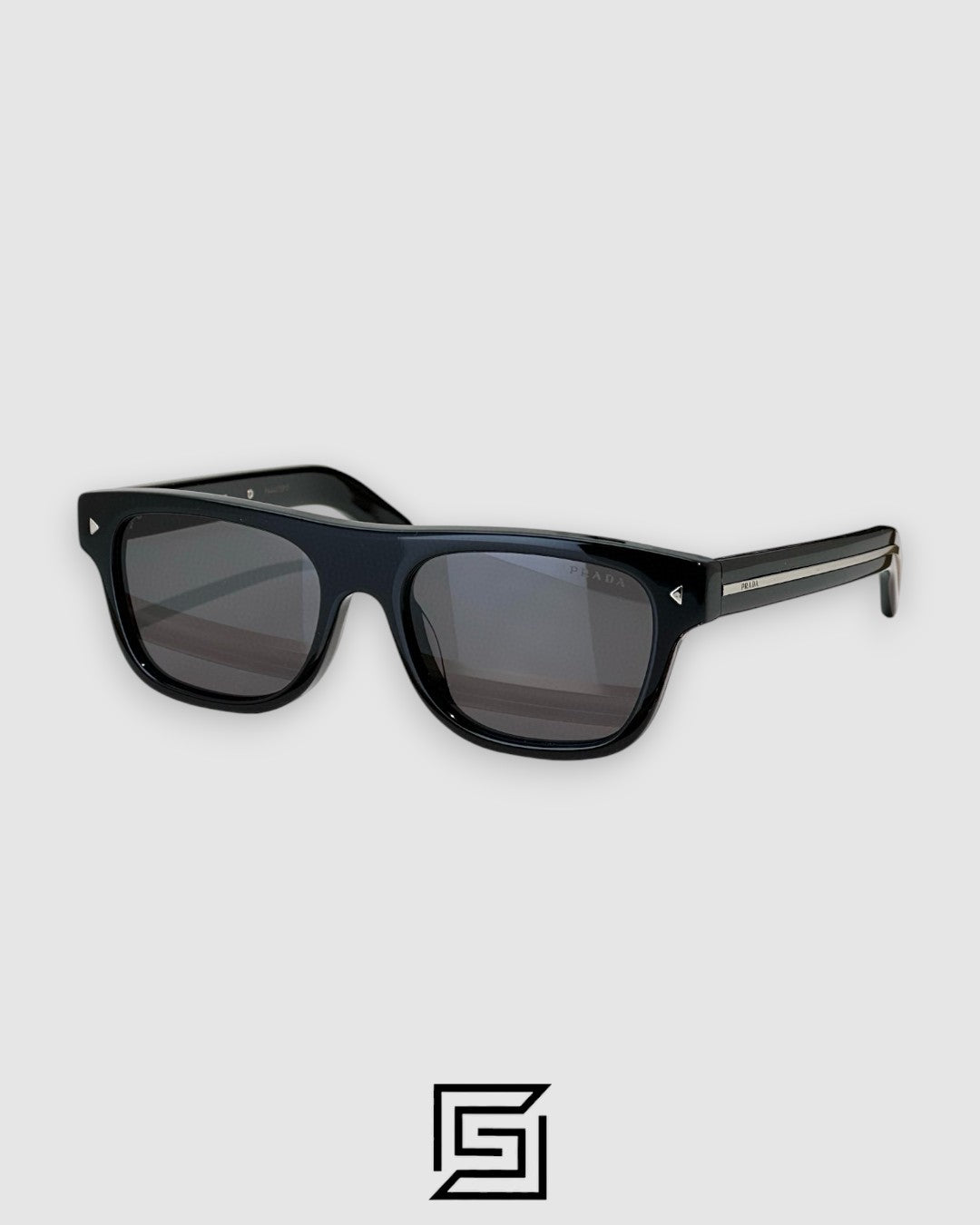 Prada SPR B12 Black Lenses Black Frame