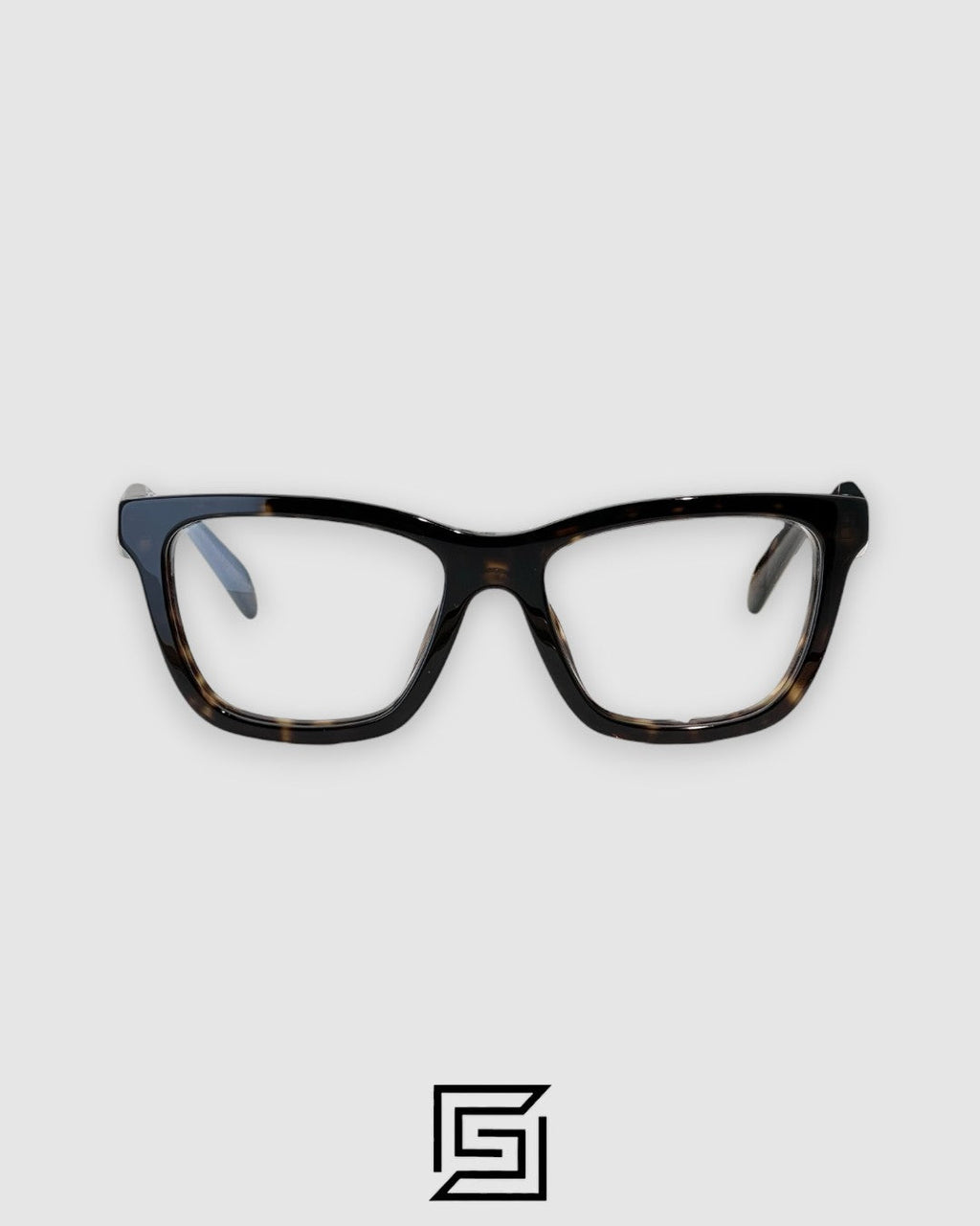 Prada VPR C10 Tiger Brown Frame Square Optical Glasses