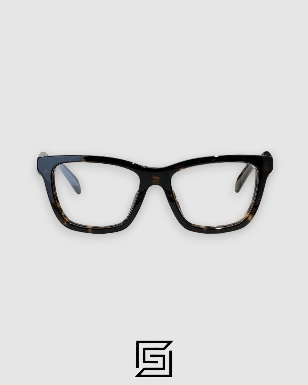 Prada VPR C10 Tiger Brown Frame Square Optical Glasses