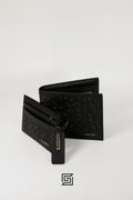 CK ORG LEATHER GIFT SET HARD PATTERN CK LETTERS/BLACK