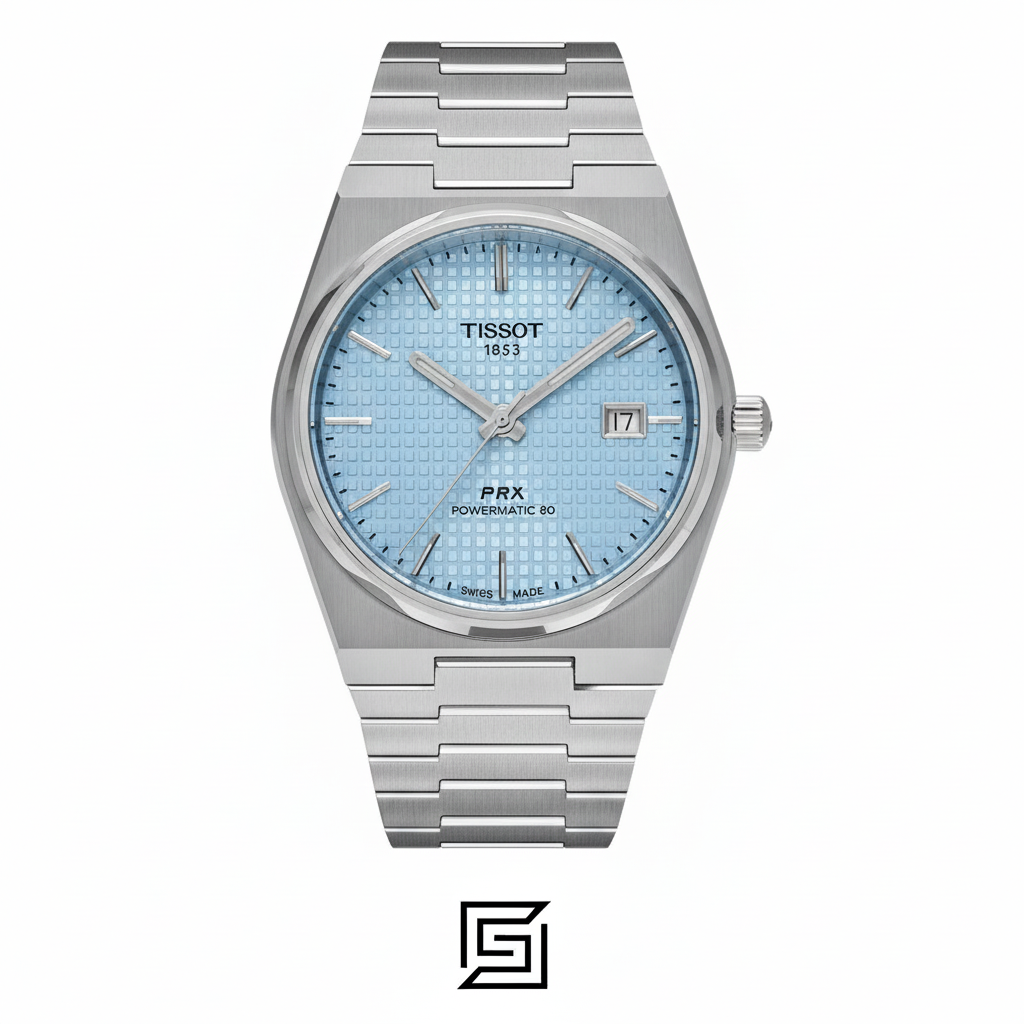 Tissot PRX Powermatic 80 – Light Blue Dial - Stainless Steel band