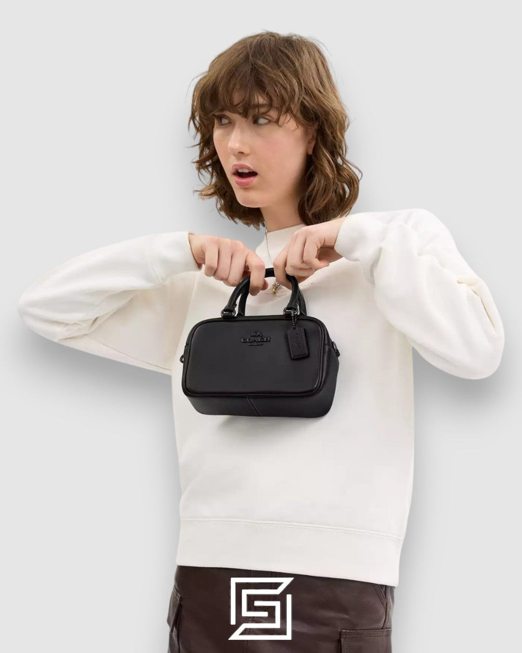 Coach Satchel Crossbody Black CT776