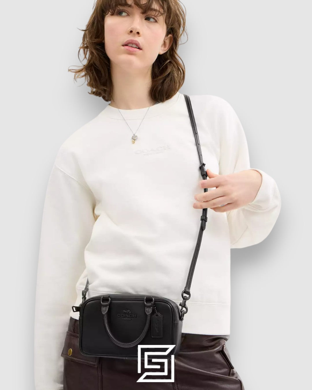 Coach Satchel Crossbody Black CT776
