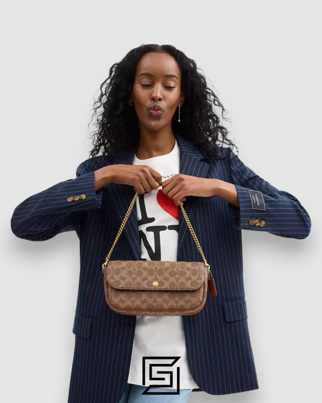Brook Flap Chain Bag In Signature Canvas CAN91