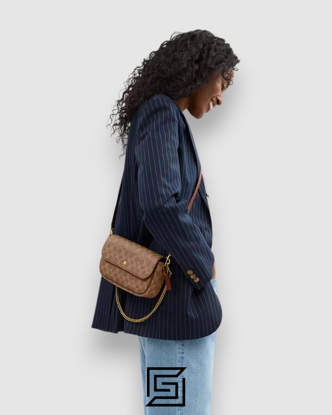 Brook Flap Chain Bag In Signature Canvas CAN91