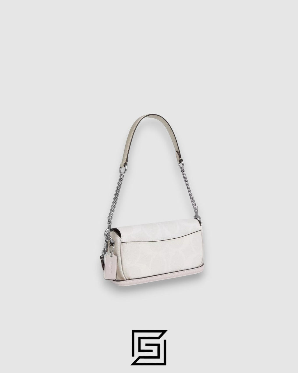 Coach Hailey Flap Bag In Signature Canvas White Style Number CAN70