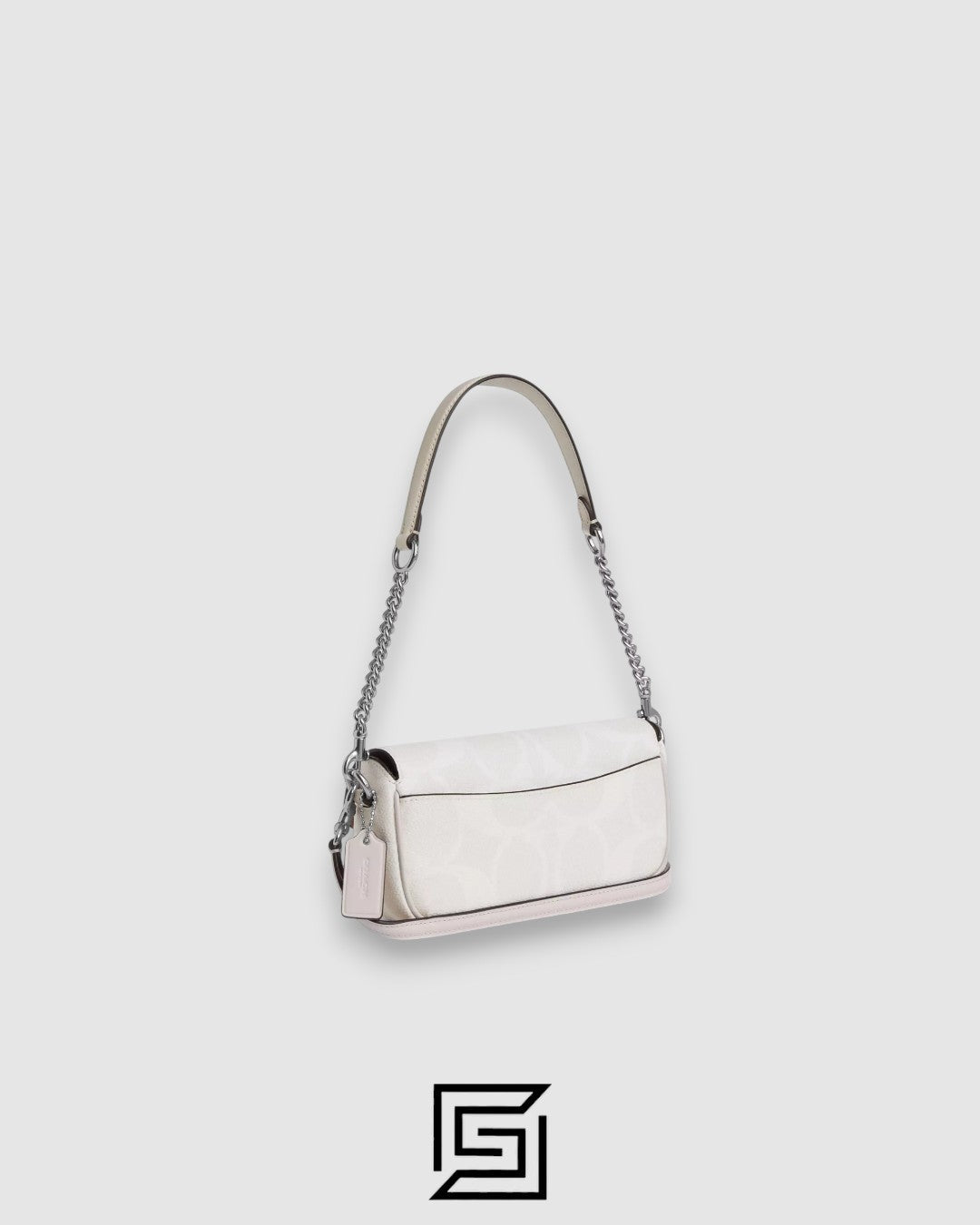 Coach Hailey Flap Bag In Signature Canvas White Style Number CAN70
