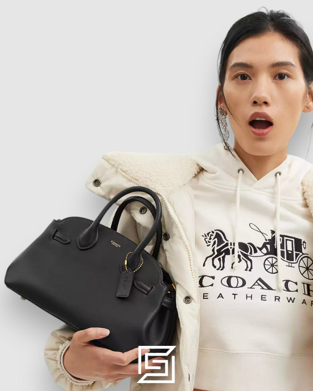 Coach Hailey Flap Bag Black Style Number CAN72