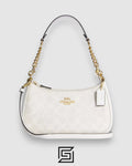 Coach Teri Shoulder Bag In Signature Canvas White Style Number CA548