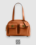Coach Twin Turnlock Bag 20 Light Brown Style Number CCC55