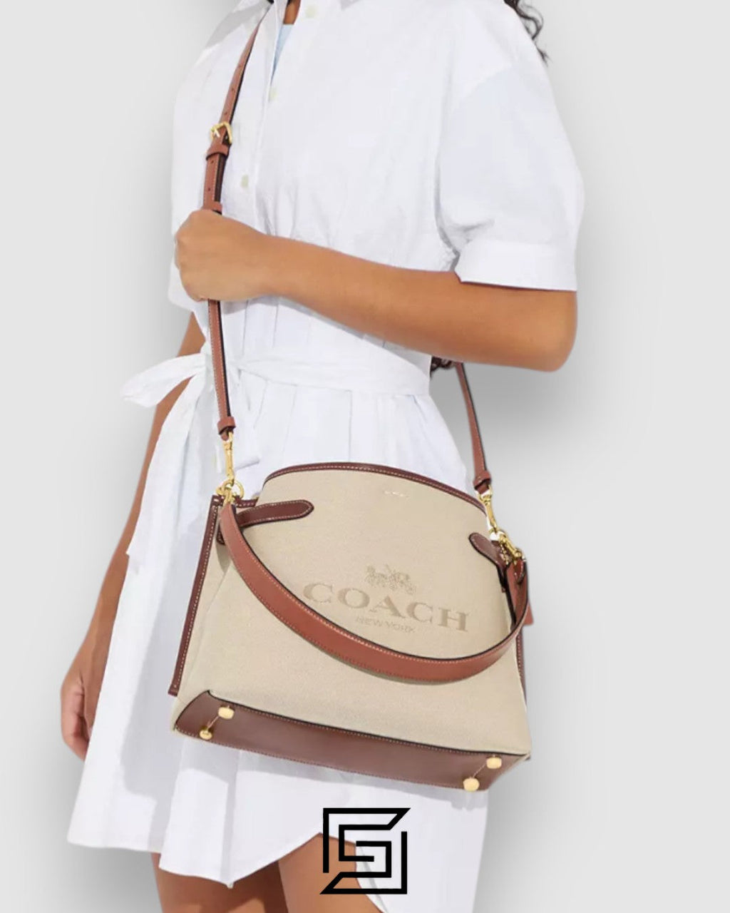 Hanna Shoulder Bag With Coach Style No. CH190 Big Size