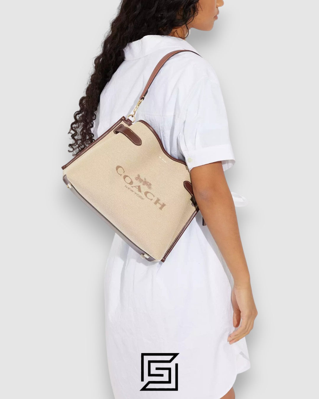 Hanna Shoulder Bag With Coach Style No. CH190 Big Size