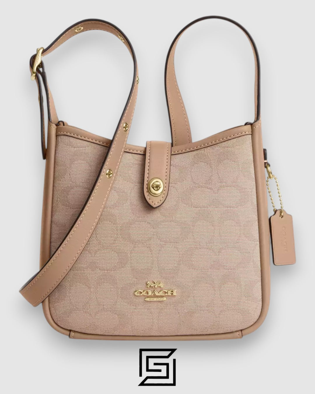 Coach Hadley Mini Crossbody Bag With Signature Canvas CAM80