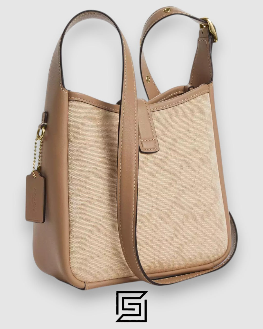 Coach Hadley Mini Crossbody Bag With Signature Canvas CAM80