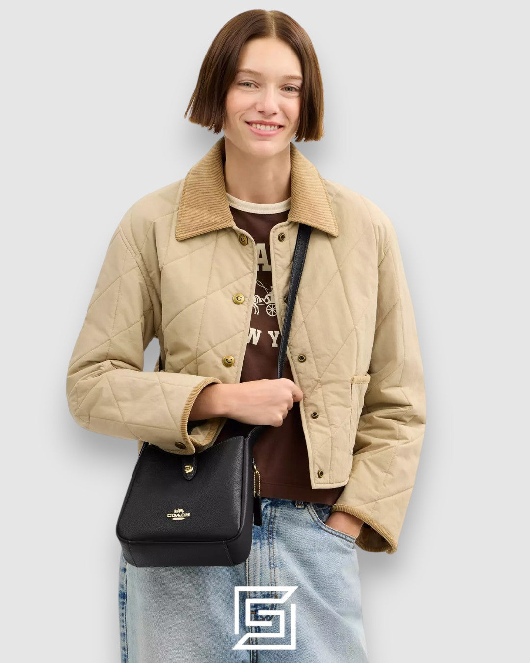 Coach Hadley Mini Crossbody Bag Black CAL60