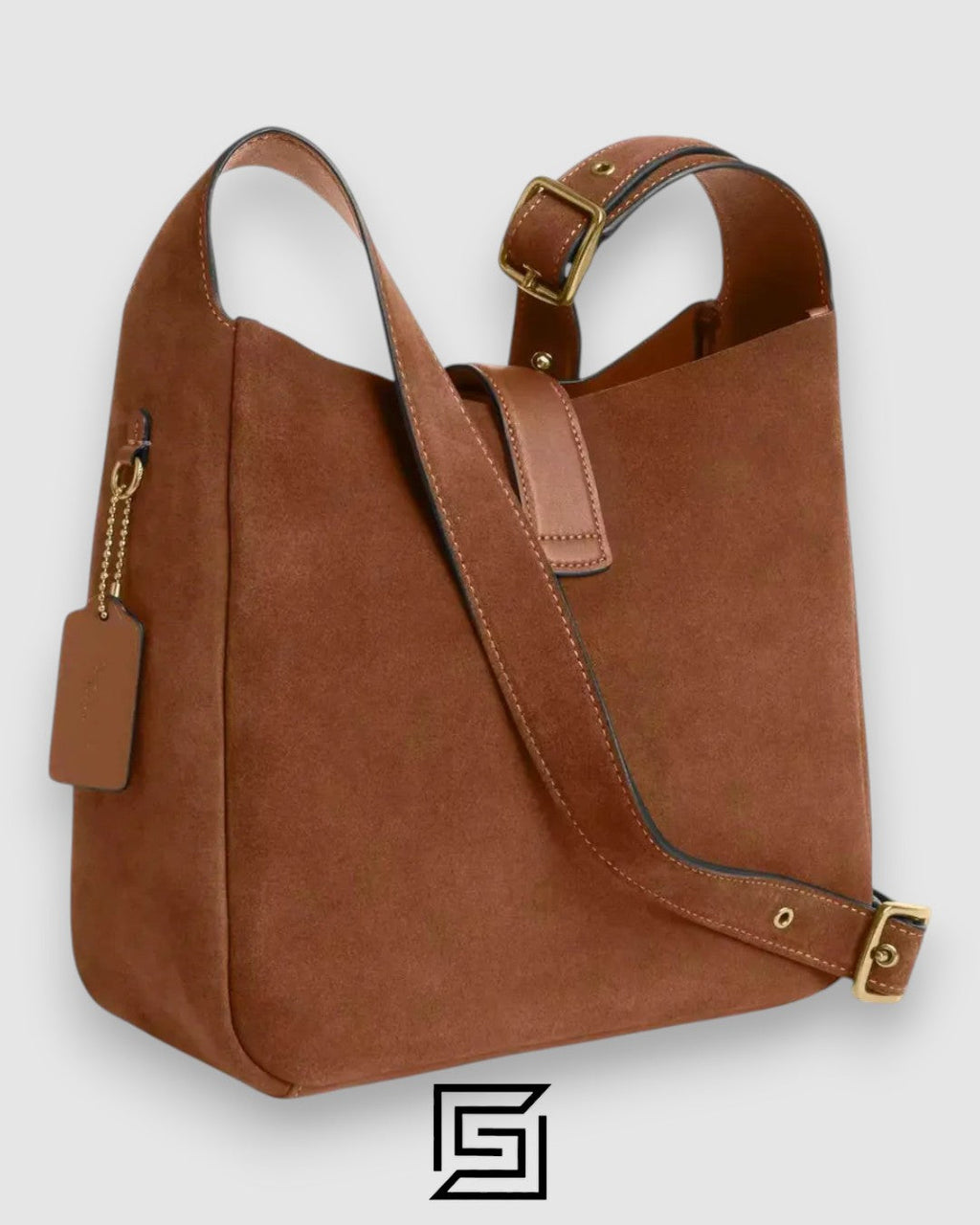 Coach Hadley Convertible Crossbody Bag In Suede CW004