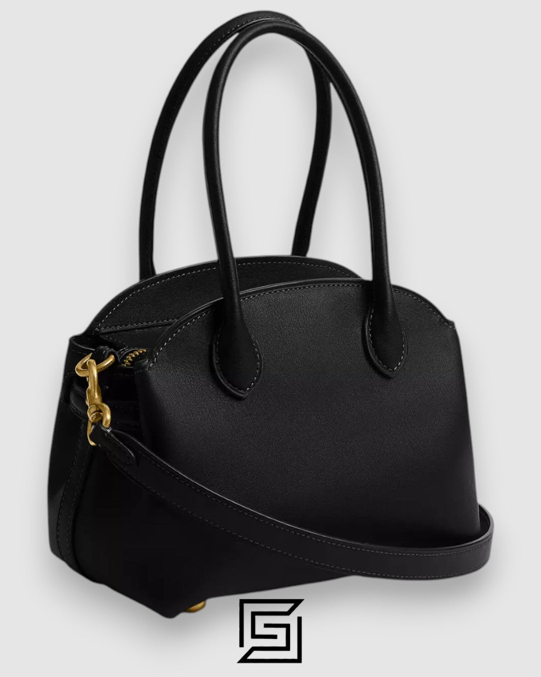 حقيبة يد COACH Soft Empire Carryall باللون الأسود 21 CCY99