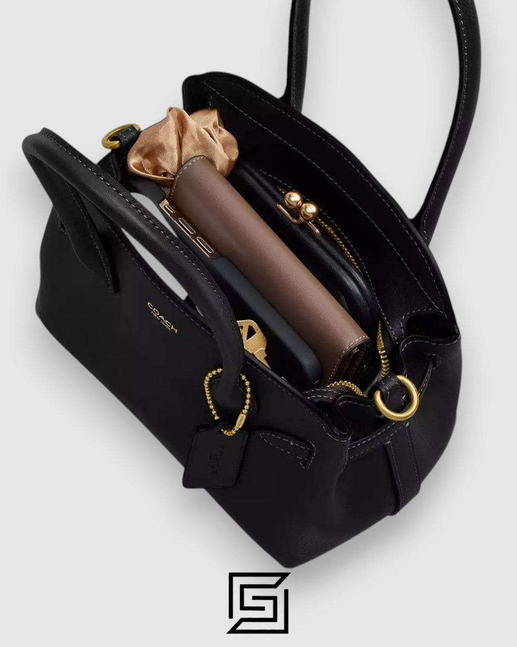 COACH Soft Empire Carryall Bag Black 21 CCY99