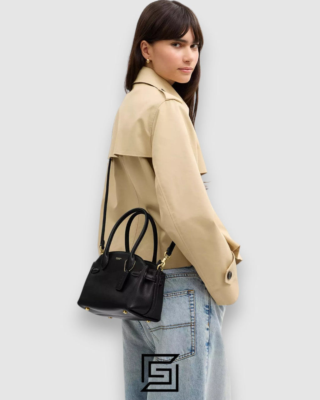 COACH Soft Empire Carryall Bag Black 21 CCY99