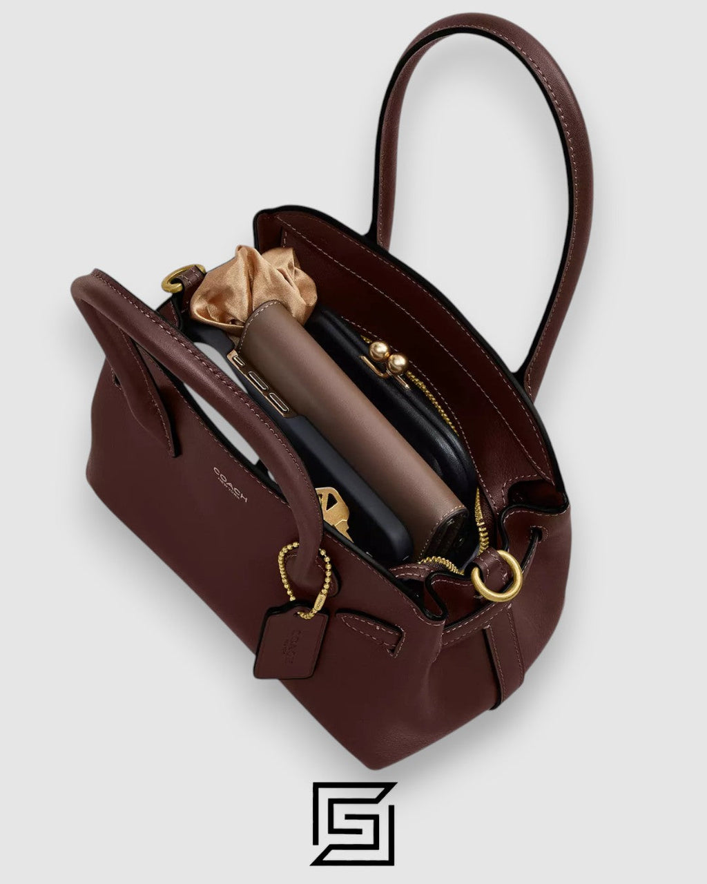 COACH Soft Empire Carryall Bag Brown 21 CCY99