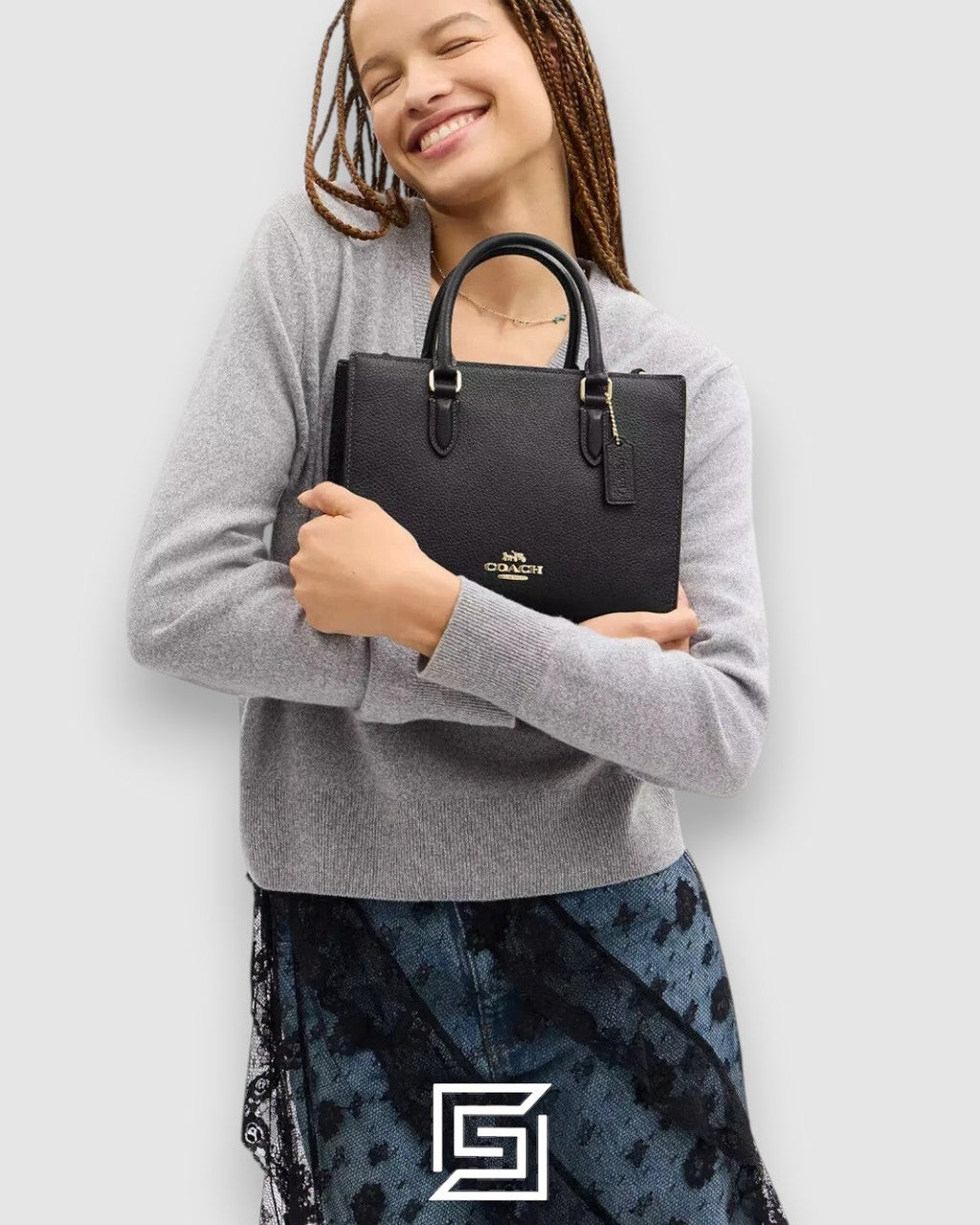 Coach Maggie Small Tote Bag CY668 Black