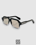 Jacques Marie Mage CHALLENGER Sunglasses - BLACK_BLACK - Brown Two Tone -Light Brown