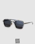 Jacques Marie Mage  COMMODORE Sunglasses - BLACK-BLACK GUN