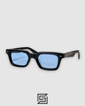 Jacques Marie Mage CASABLANCA Sunglasses - BLACK-BLUE