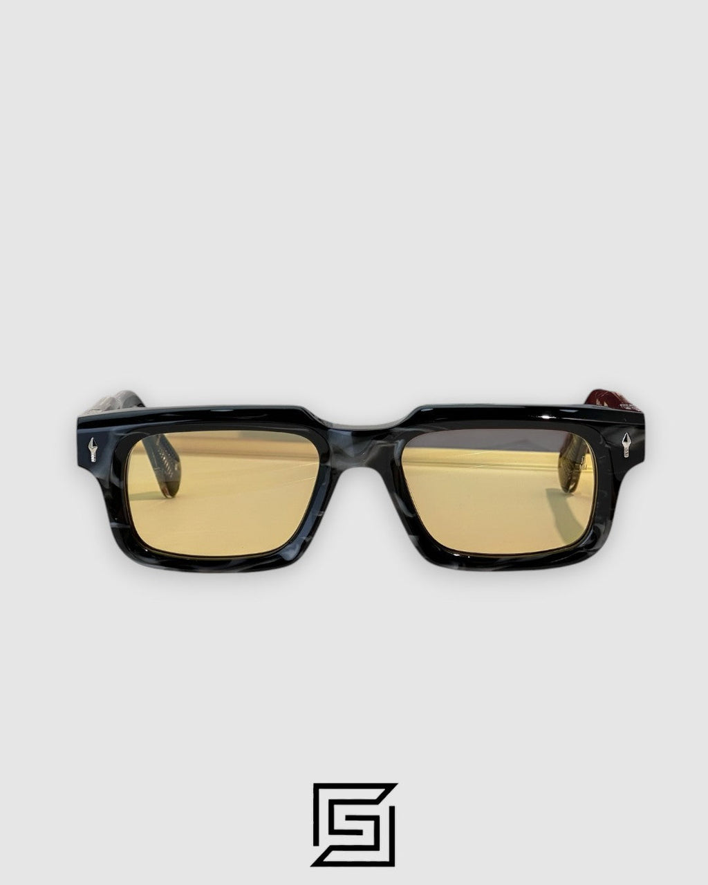 Jacques Marie Mage BELVEDERE Sunglasses - Tiger Grey - Yellow