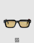 Jacques Marie Mage BELVEDERE Sunglasses - Tiger Grey - Yellow